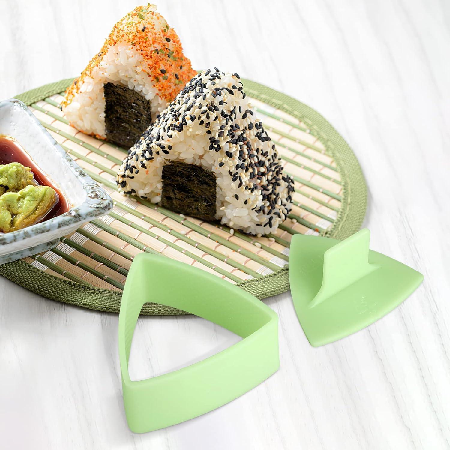 Molde de Sushi Triangular UPKOCH Antiadherente Verde 100g
