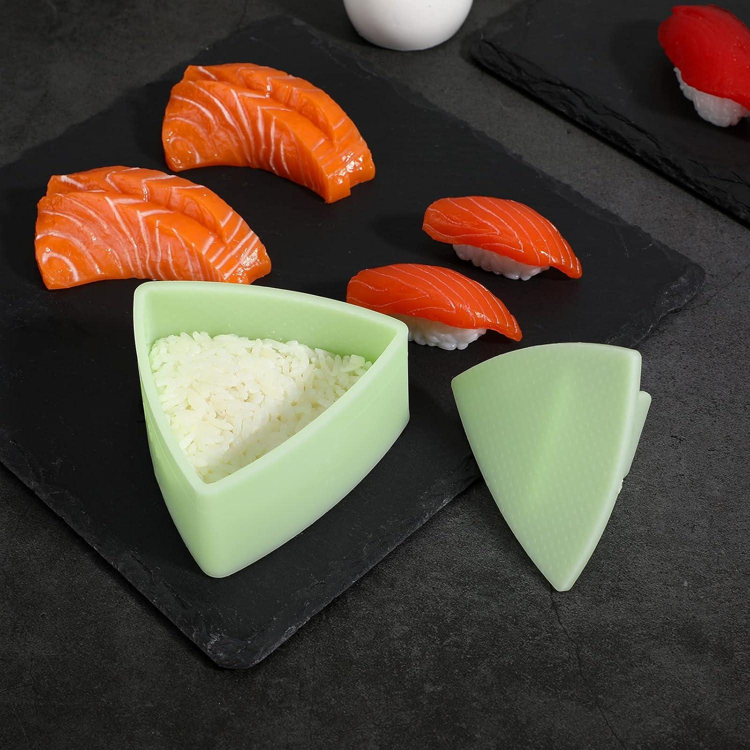 Molde de Sushi Triangular UPKOCH Antiadherente Verde 100g