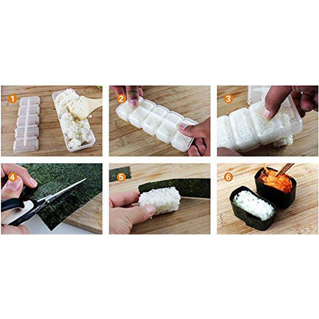 Molde de Sushi Nigiri Happy Sales HSSM-NGRCLR 5 Piezas