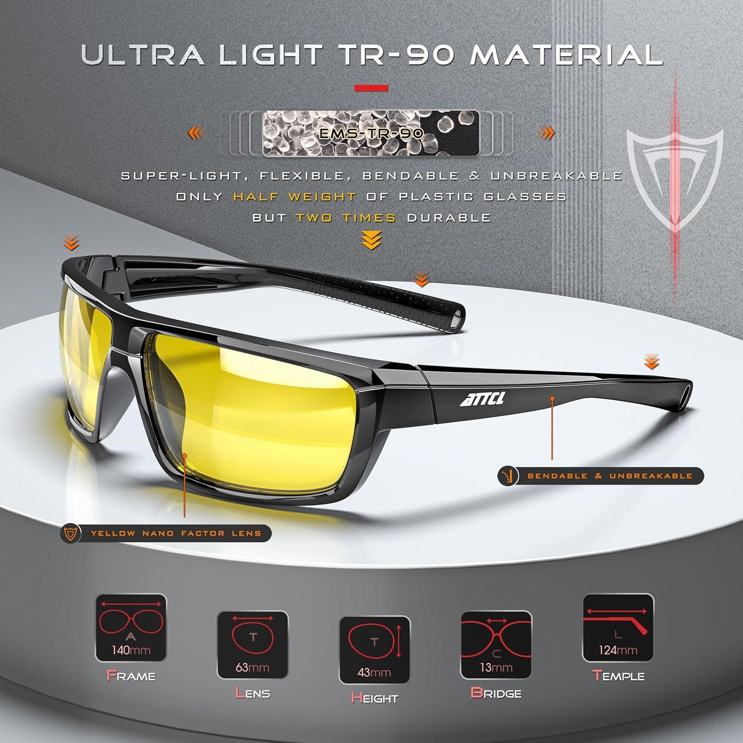 Gafas de sol polarizadas ATTCL para hombres - Protección UV