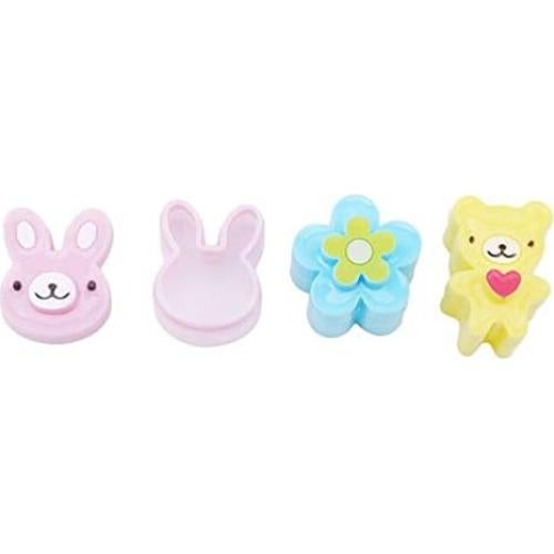 Molde de Onigiri Julyupoli 3D Oso, Flor y Conejo