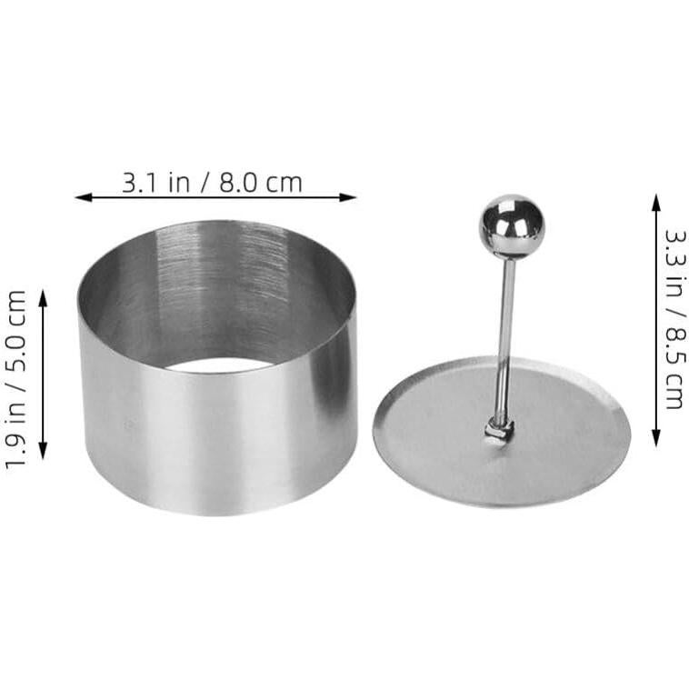 Molde de Onigiri Garneck Acero Inoxidable 8.5x8cm Plata