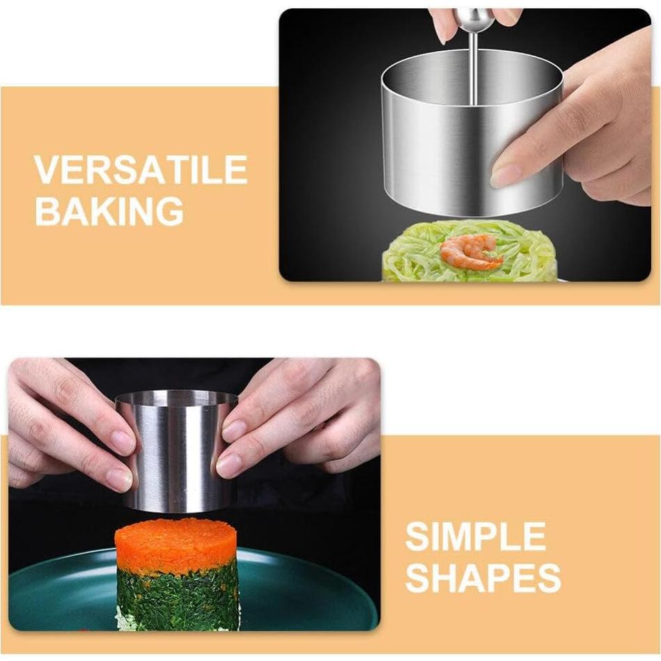 Molde de Onigiri Garneck Acero Inoxidable 8.5x8cm Plata