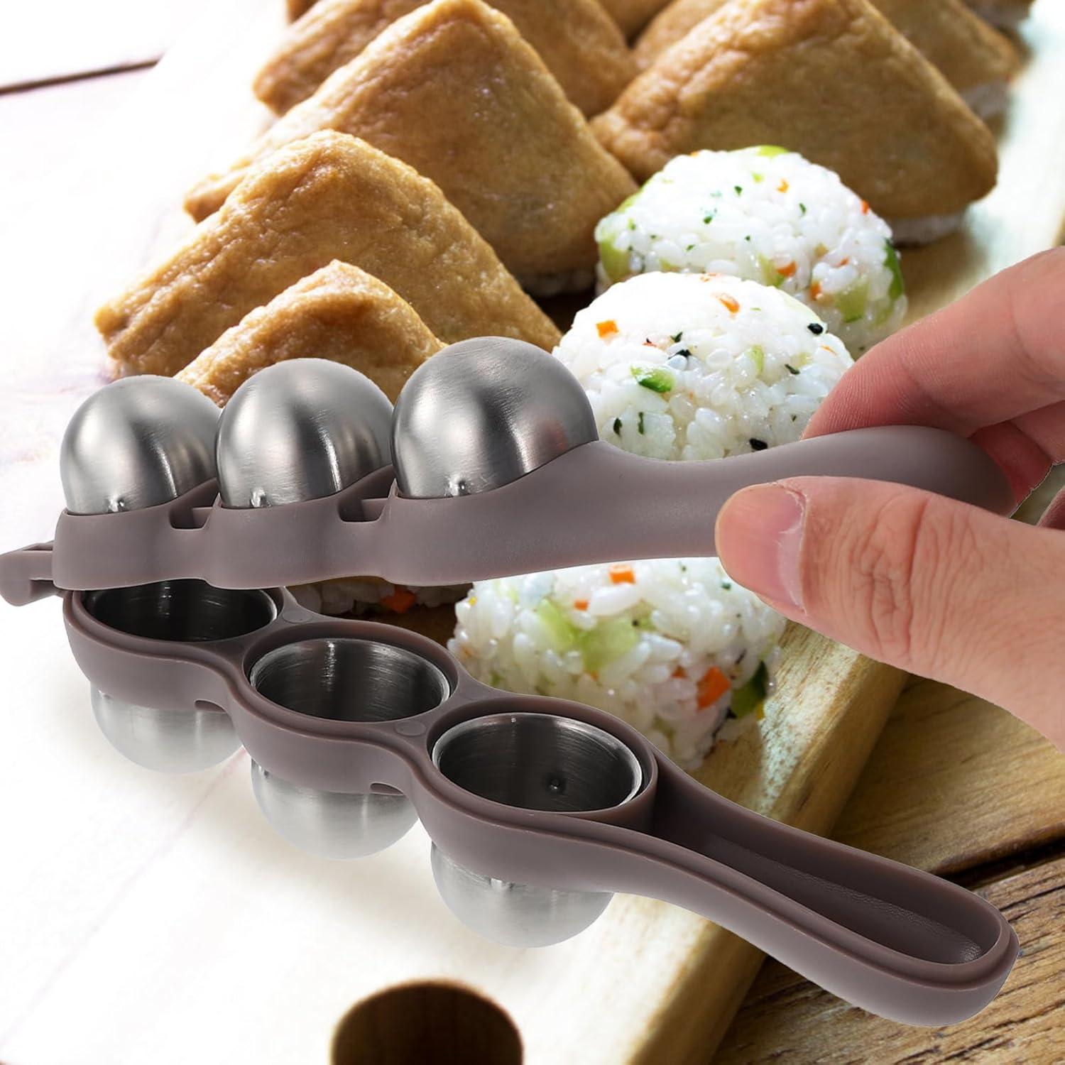 Juego de Moldes para Onigiri CALLARON Acero Inoxidable 3 Pzas