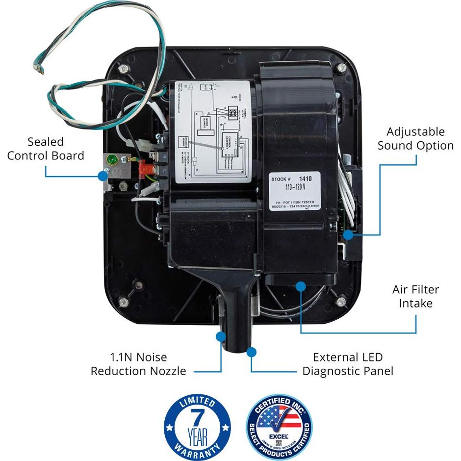 Secador de Manos Excel Dryer XLERATOReco XL-GR-ECO 500W