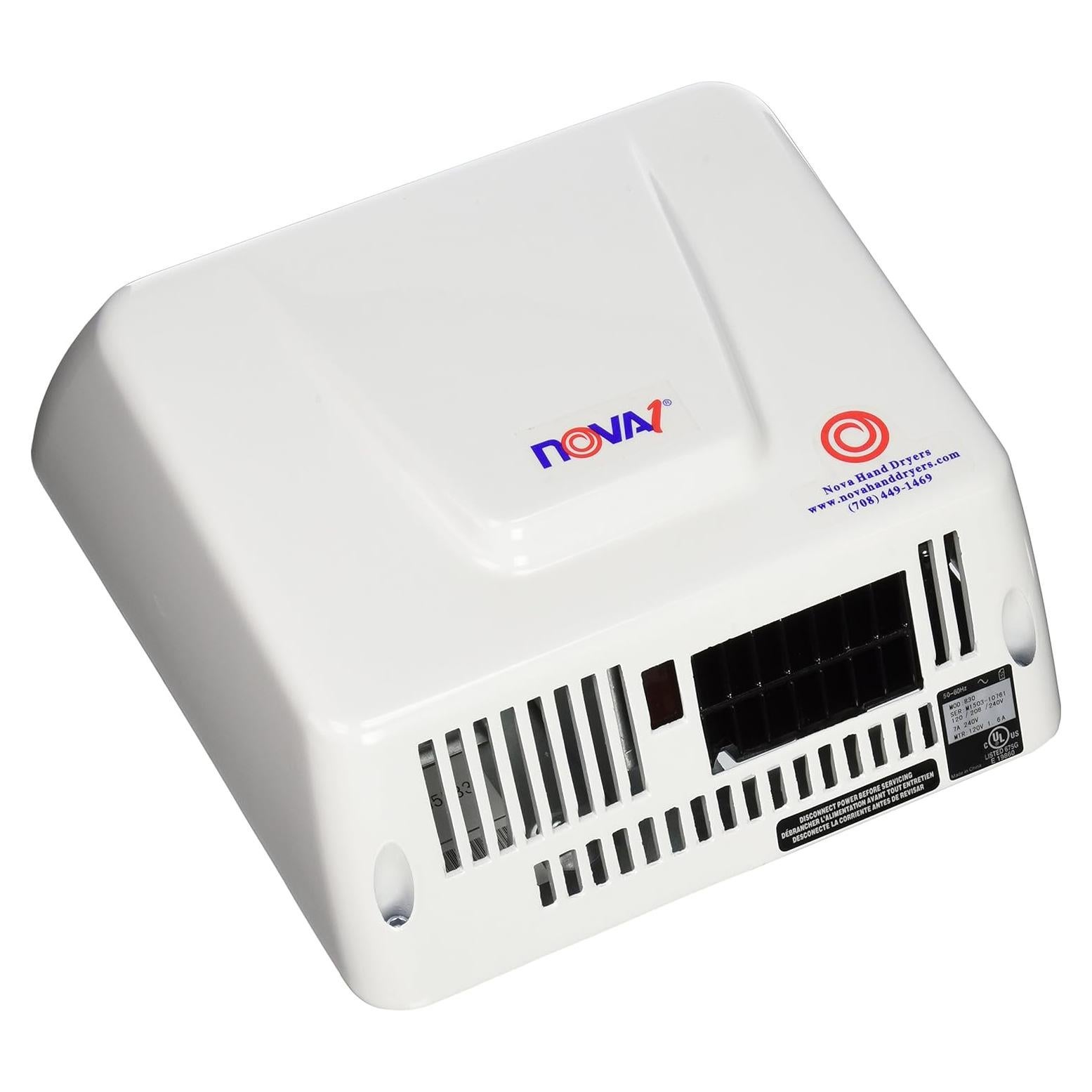 Secador de Manos World Dryer NOVA 1 ADA 110-240V Blanco