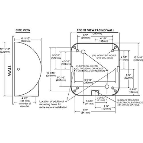 XLERATOR HAND DRYERS, XL-GR-208-277, Graphite, 208-277V