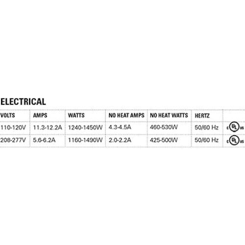 XLERATOR HAND DRYERS, XL-GR-208-277, Graphite, 208-277V