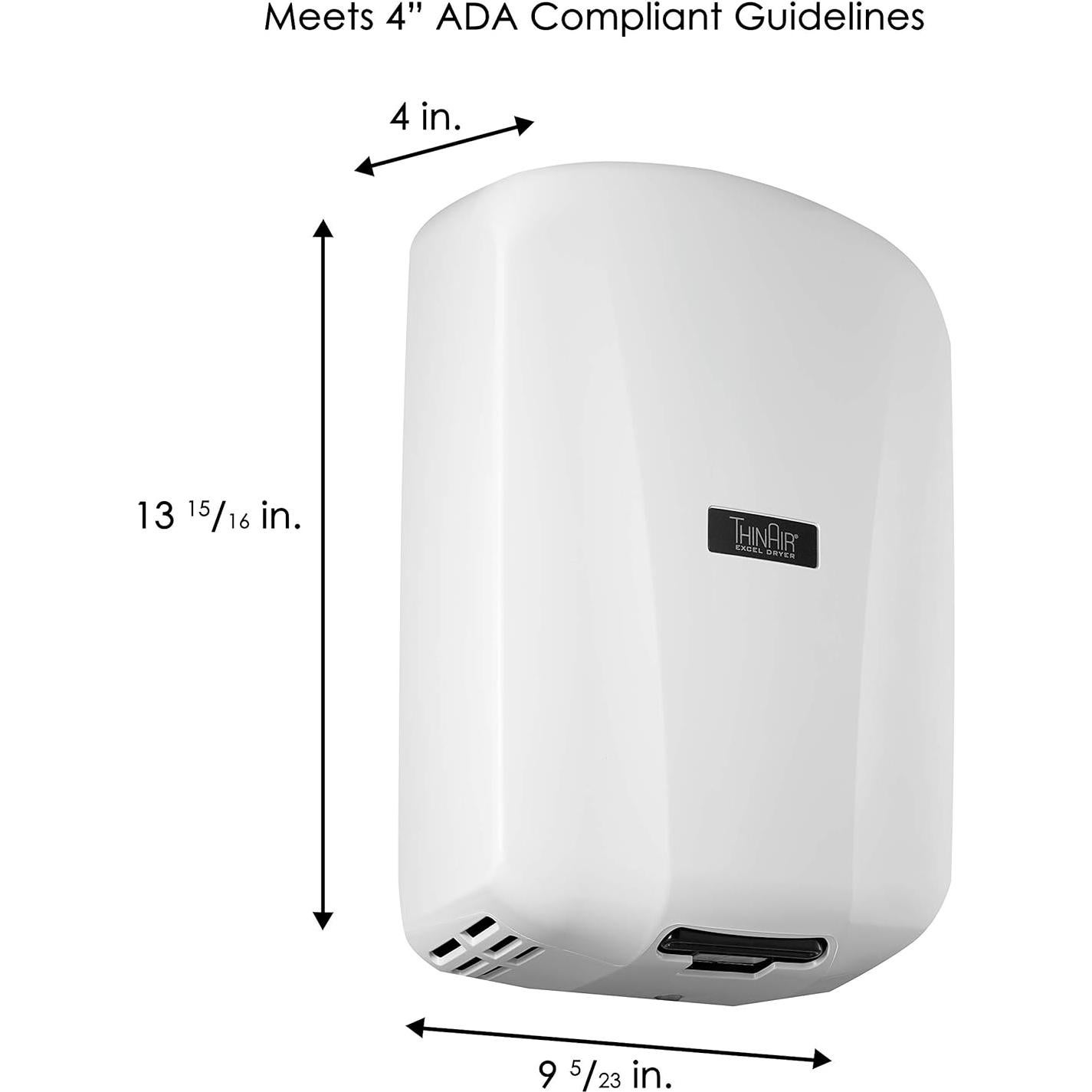 Secador de Manos Automático ThinAir ADA 950W Blanco Antimicrobiano
