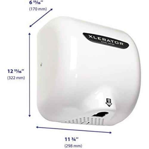 Secador de Manos Excel Dryer XL-BW 1.1N Alta Velocidad 8-10s