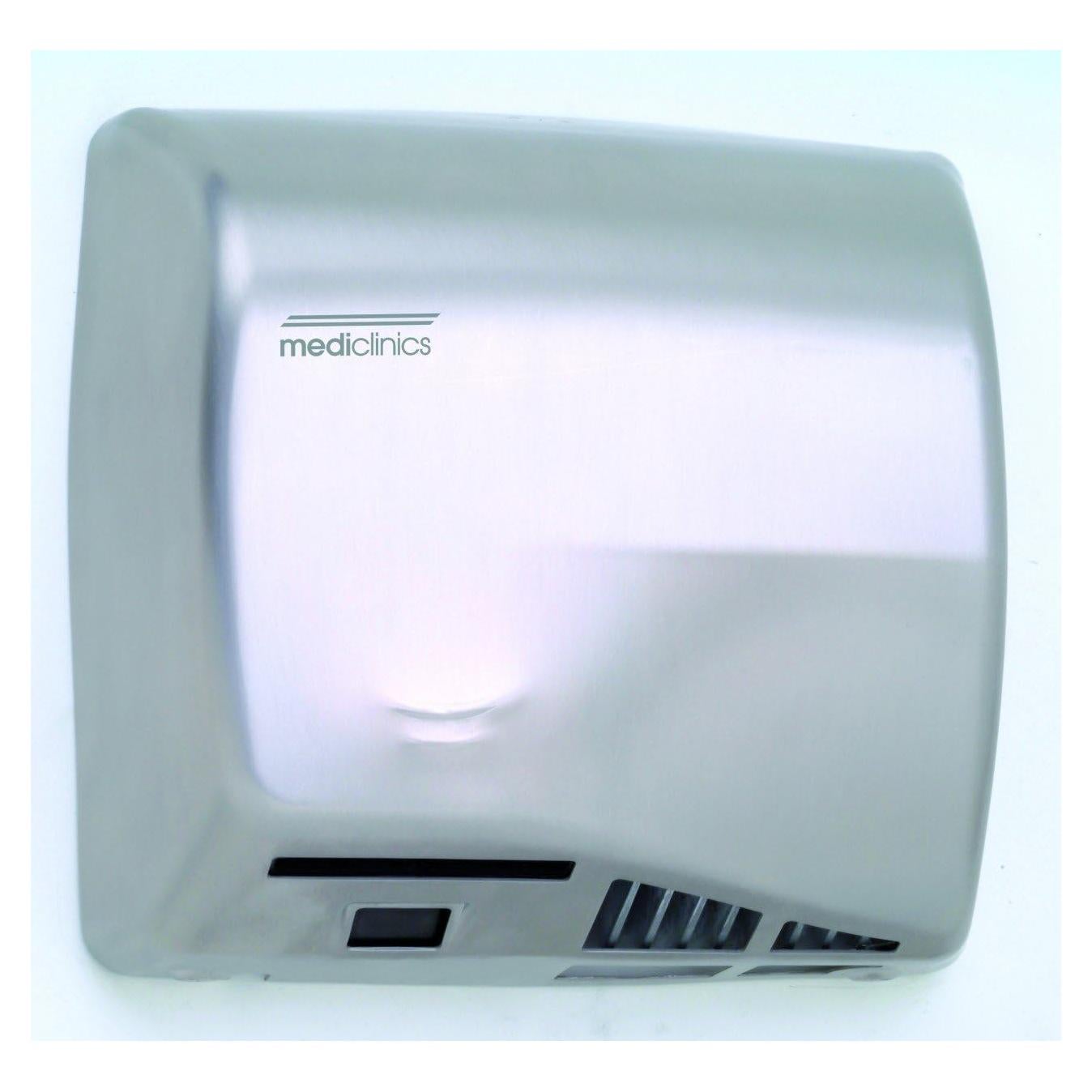 M06ACS-UL Speedflow Automatic Hand Dryer, Stainless Steel One-Piece Cover Satin Finish, Universal Voltage, Maximum Robustness and Vandal-Proof, Suitable for Very High Traffic Facilities