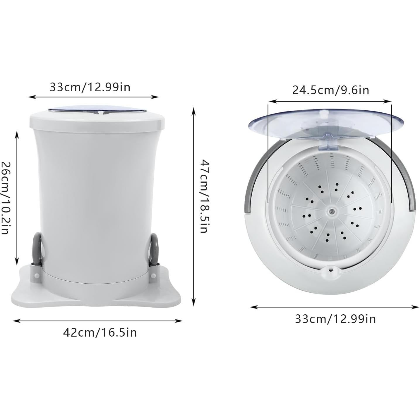 Escurridor de Ropa Manual SAHUANIYE 12L Blanco Portátil