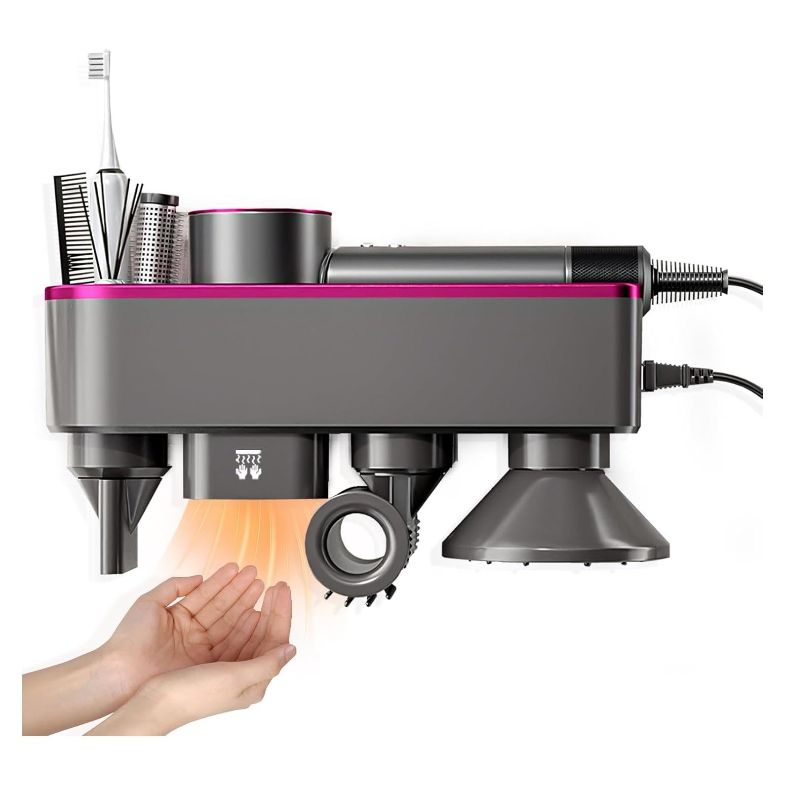 Soporte para Secador de Pelo NUERPO sin Perforar - Violeta