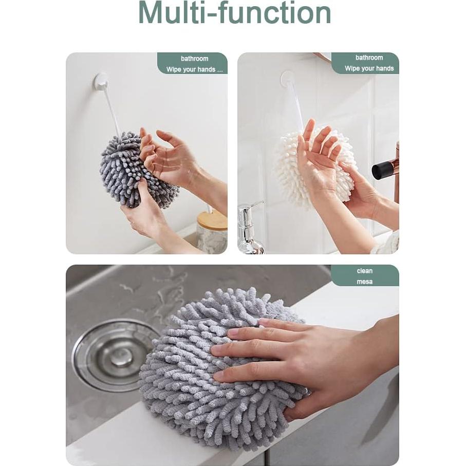 Toallas de Mano ACOCPOL Microfibra 2 Piezas Blanco y Azul