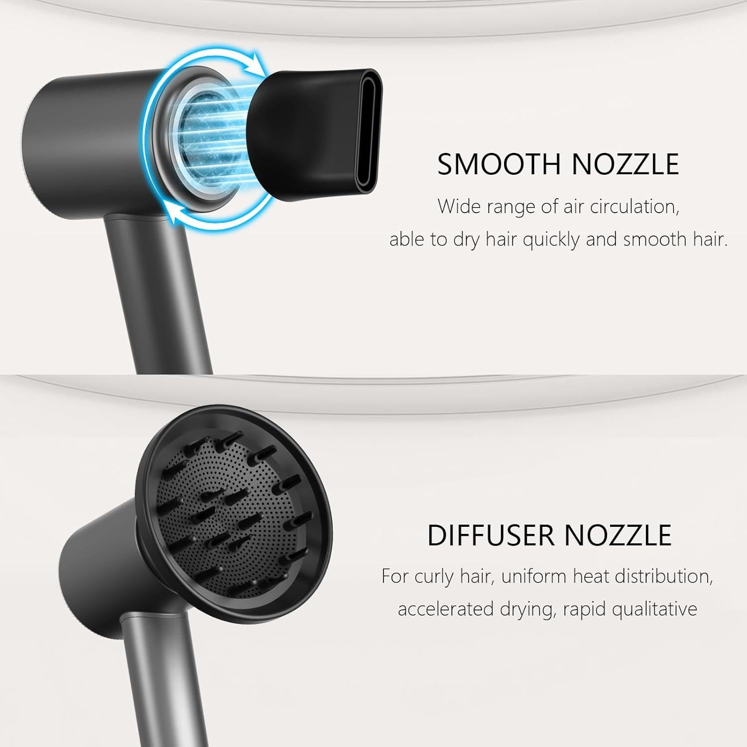 Secador de Pelo Iónico CNMSGM C950 160000 RPM Bajo Ruido