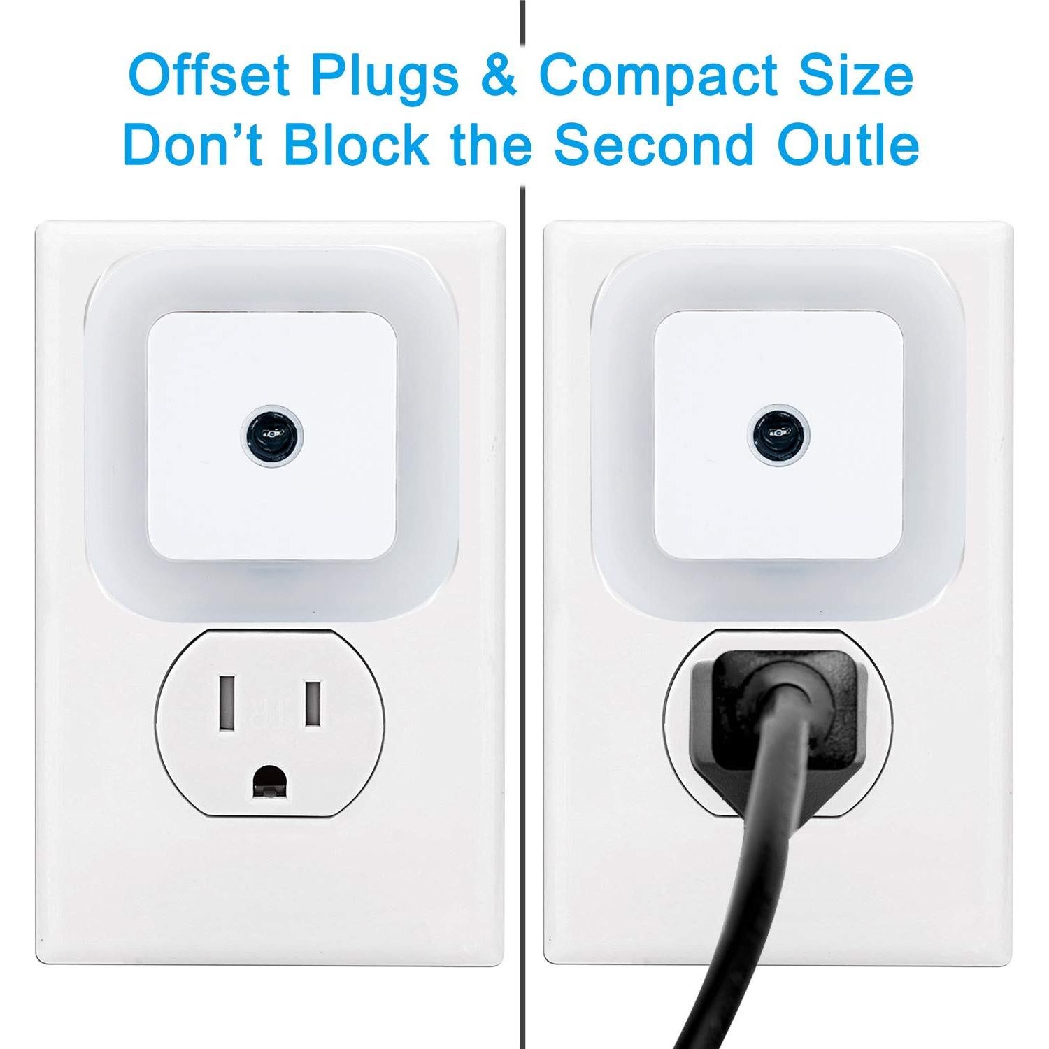 Lámpara de Noche LED Uigos con Sensor Automático, 6 Pcs