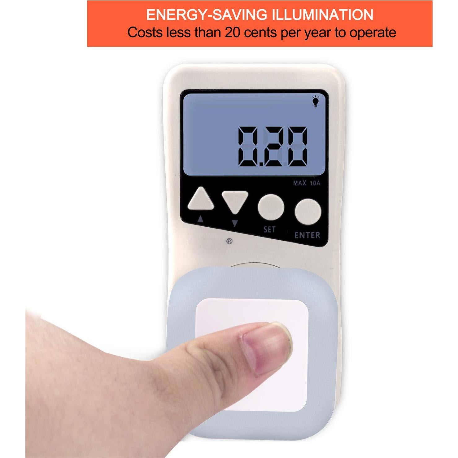 Lámpara de Noche LED Uigos con Sensor Automático, 6 Pcs