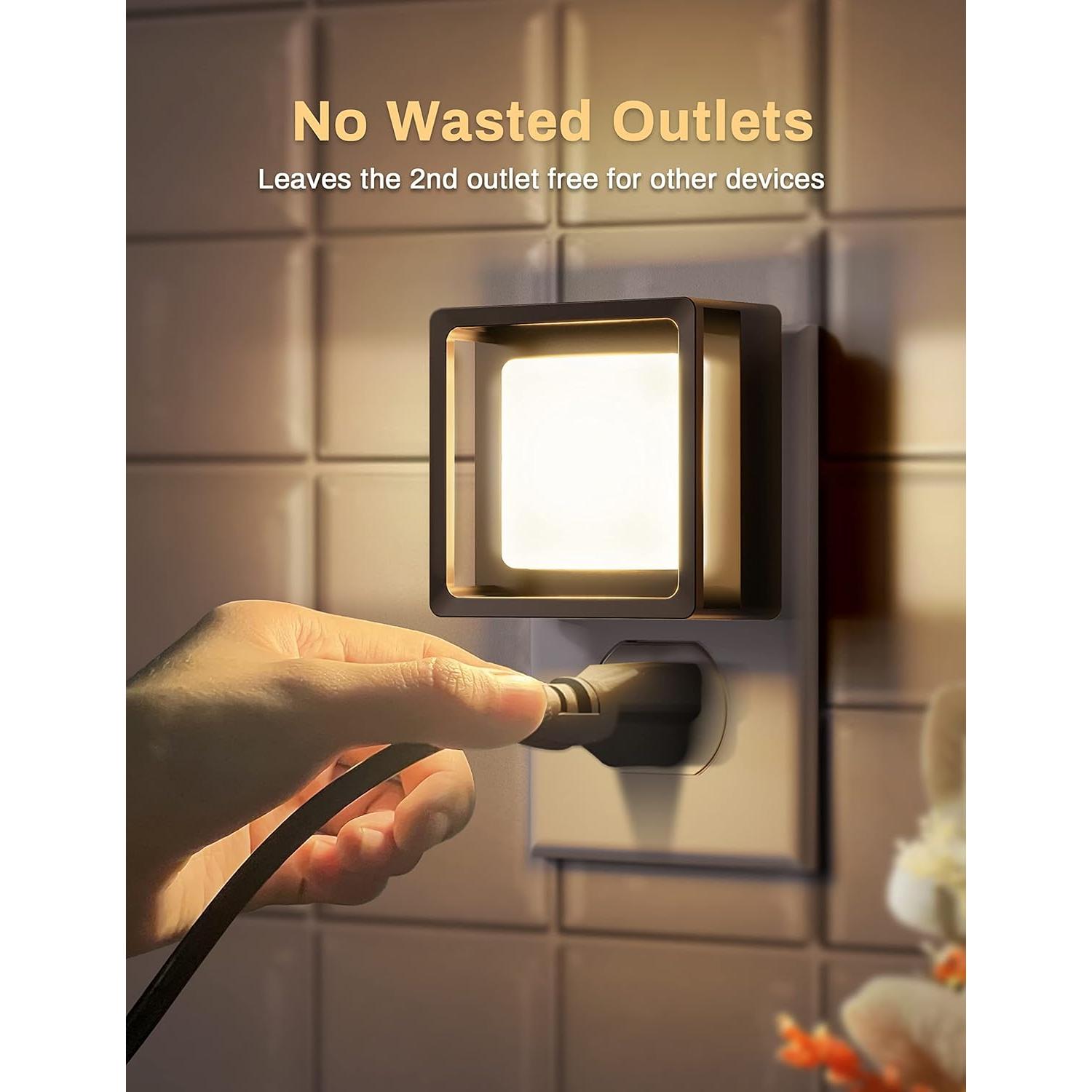 Luz Nocturna LED Enchufada DORESshop Regulable 2 Pzs