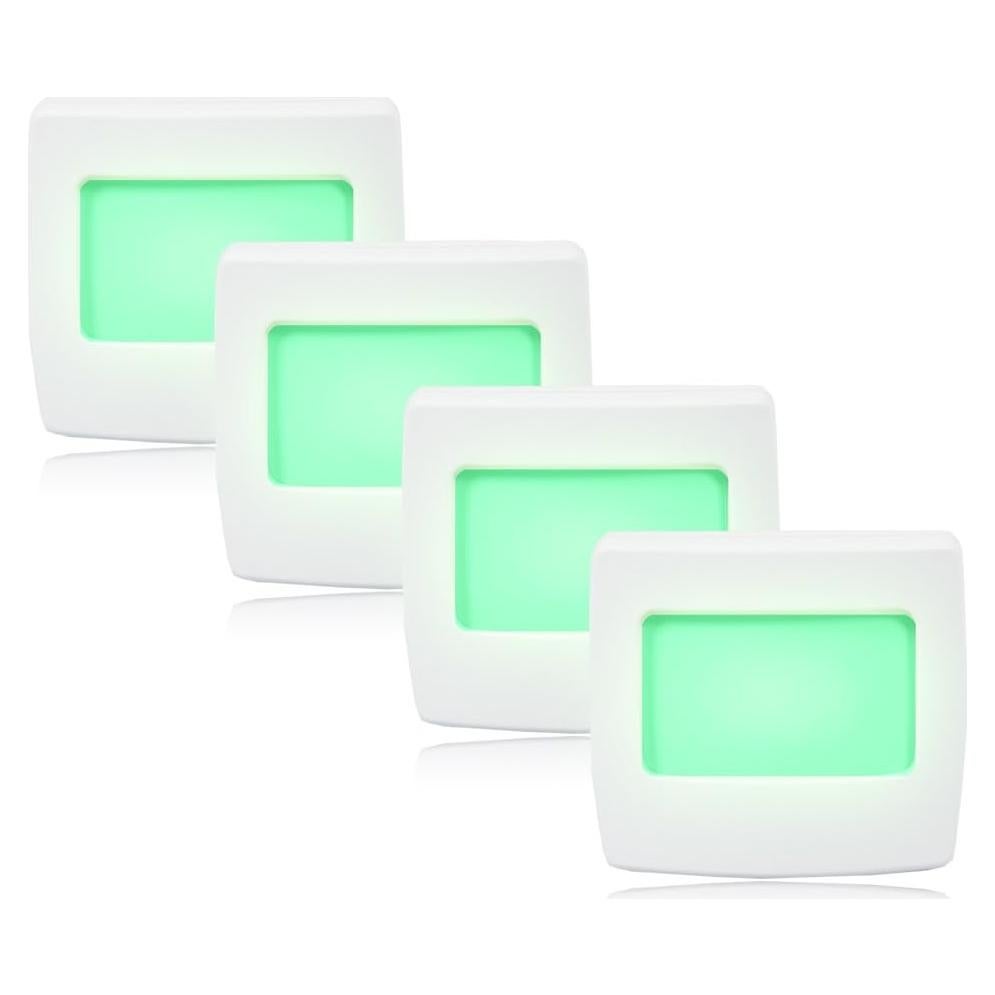 Mini Luz Nocturna LED Verde Maxxima - Paquete de 4