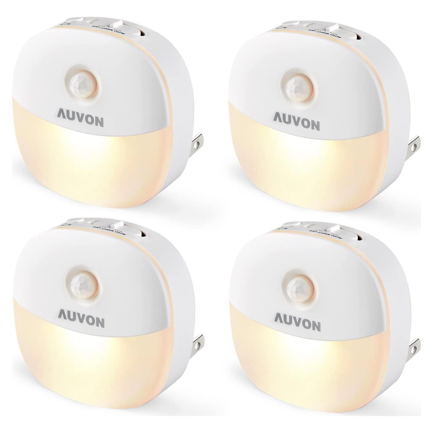 Luz Nocturna AUVON Enchufable LED 1-50 lm 4 Pzs