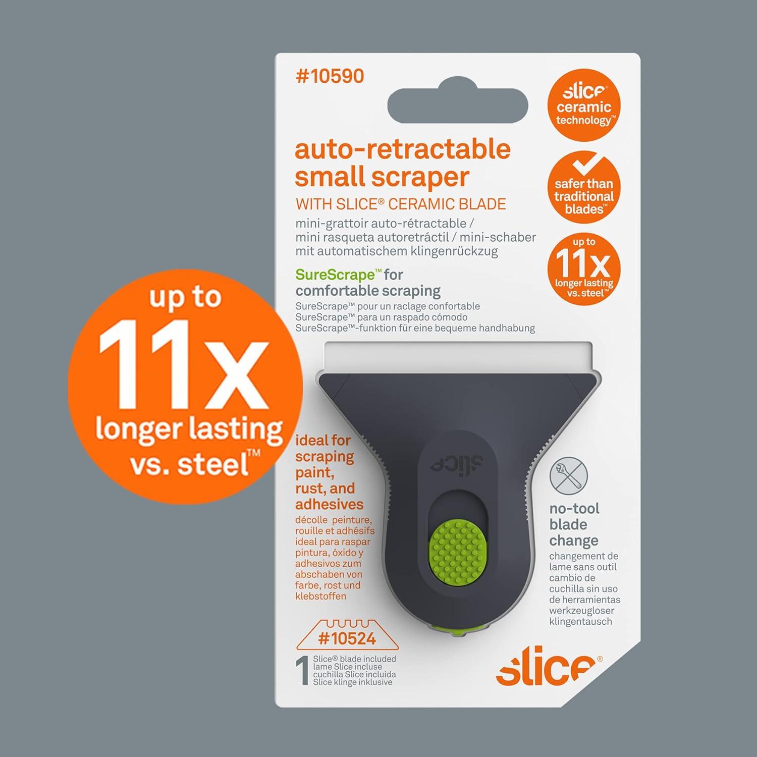 Raspador Mini Auto-Retráctil Slice 10590, Cuchilla Cerámica