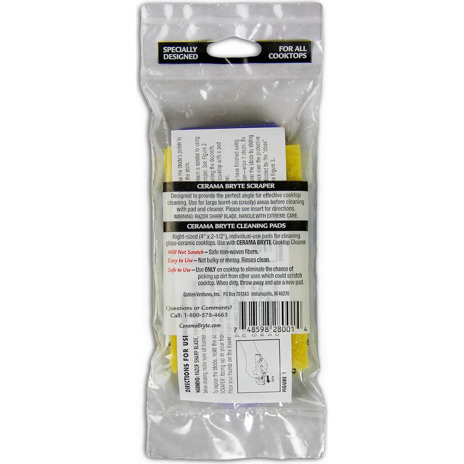 Kit Limpiador Cerama Bryte 2 Piezas - Raspador y Almohadilla