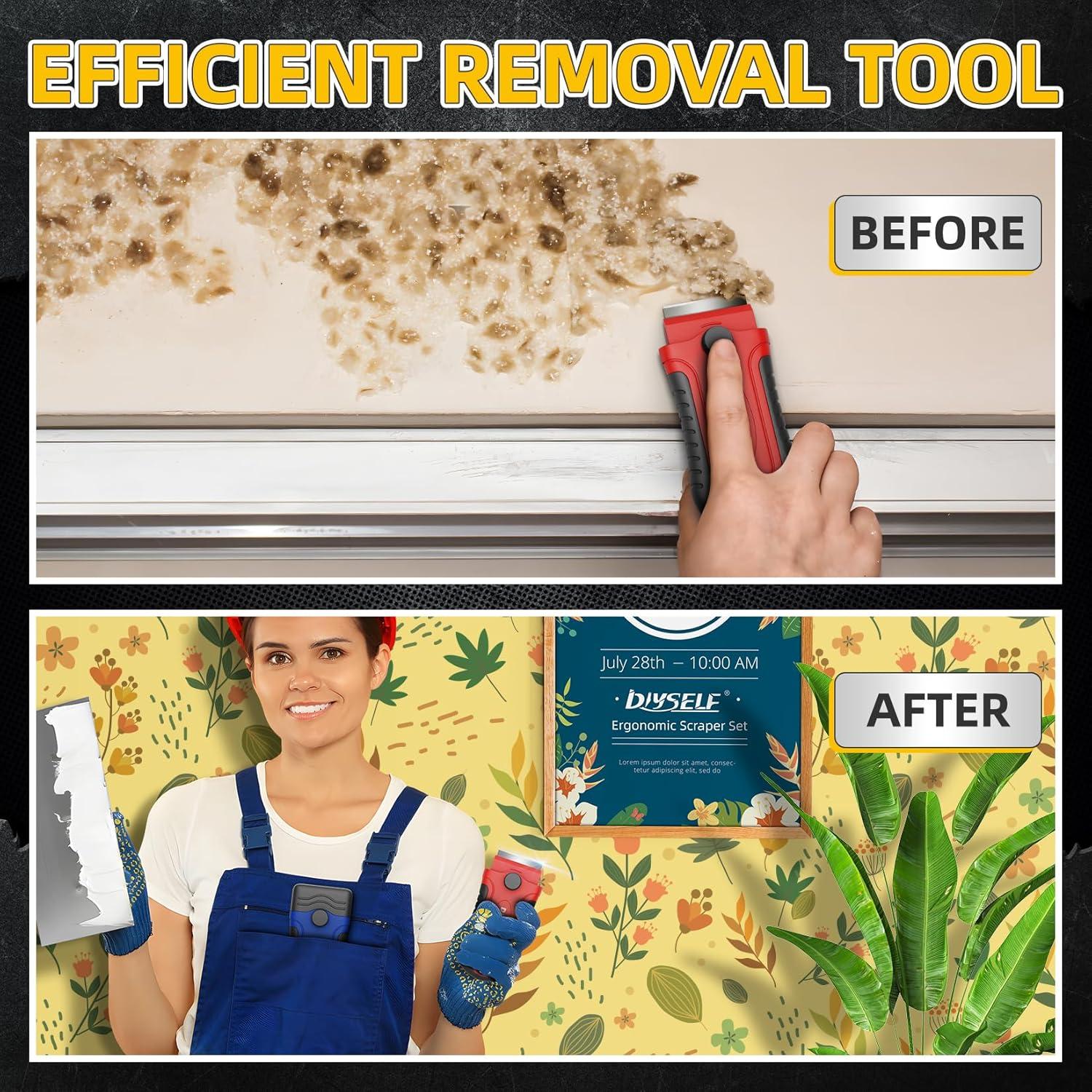 Raspador de Cuchillas de Afeitar DIYSELF con 15 Cuchillas Extra