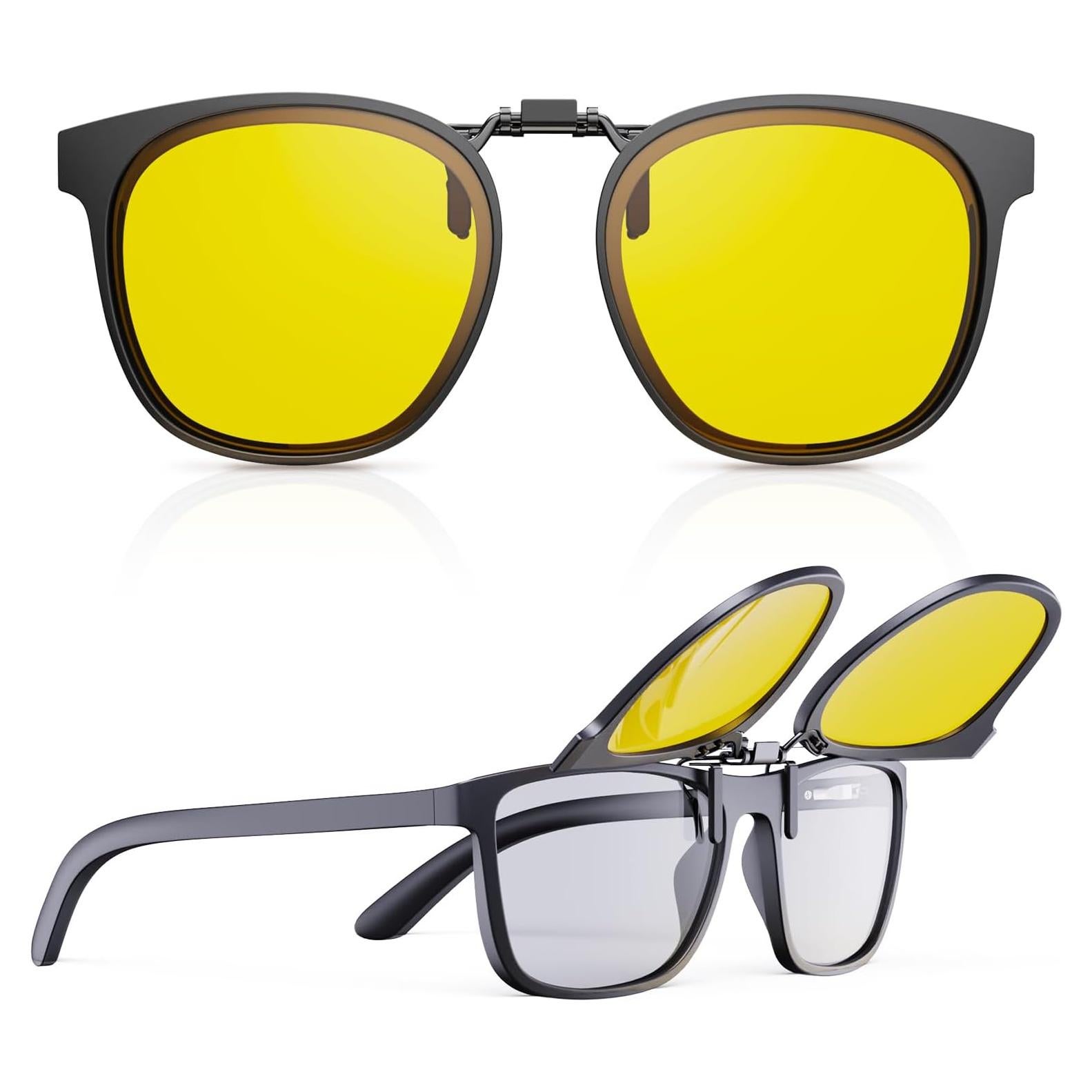 Gafas de Conducción Nocturna Goiteia Clip Anti Deslumbramiento