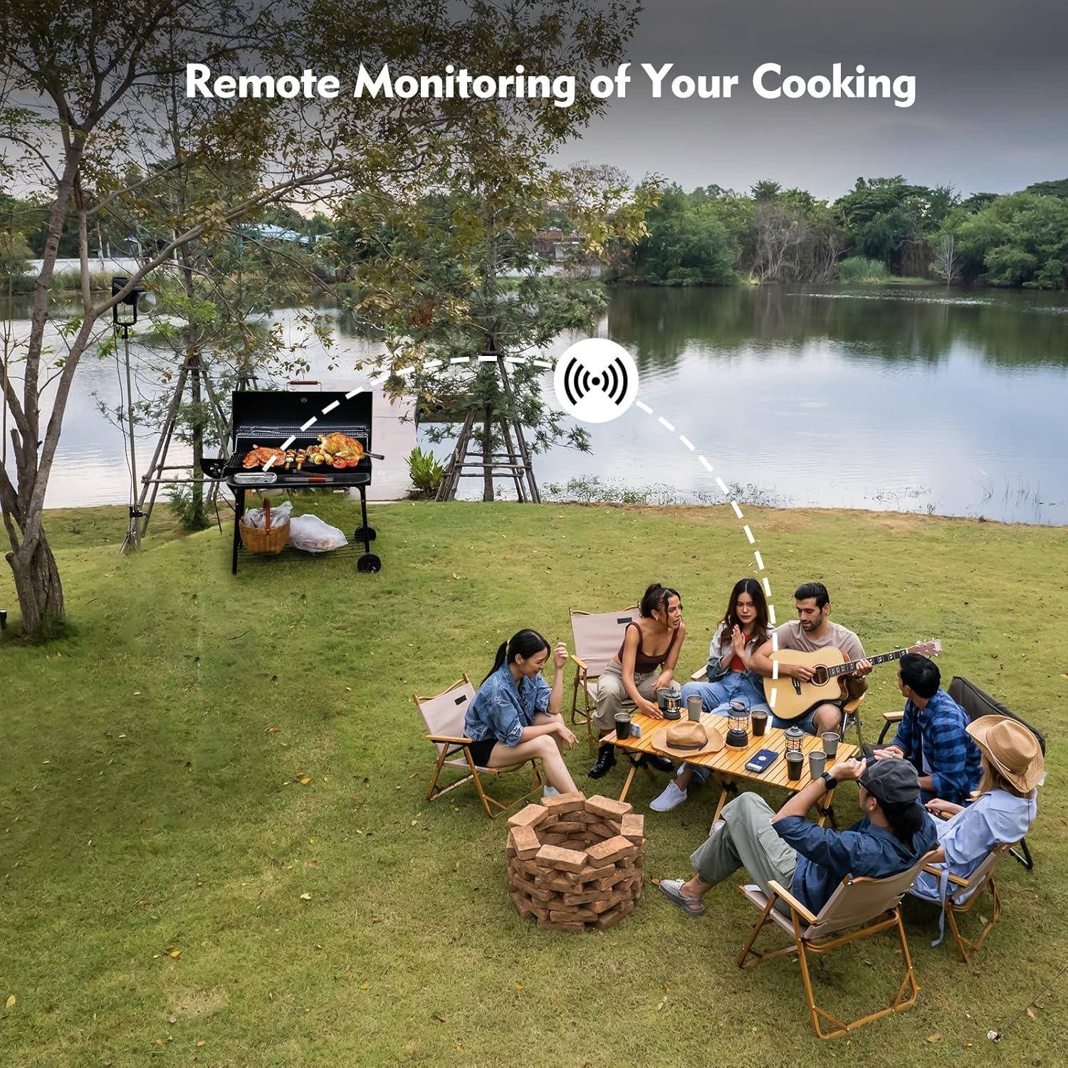 Termómetro de Carne Inalámbrico Aurasky CP20 Bluetooth 152m