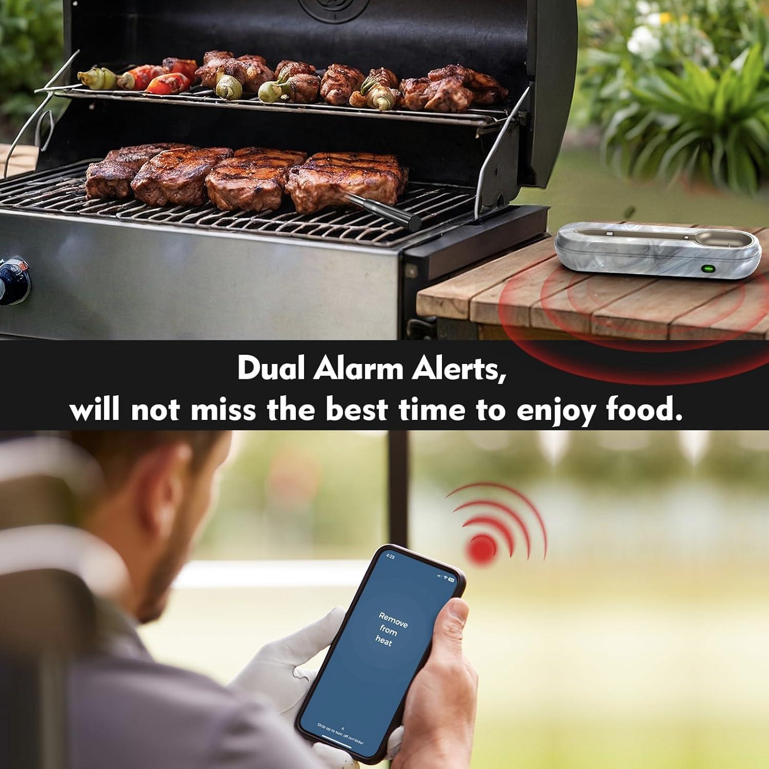 Termómetro de Carne Inalámbrico Aurasky CP20 Bluetooth 152m