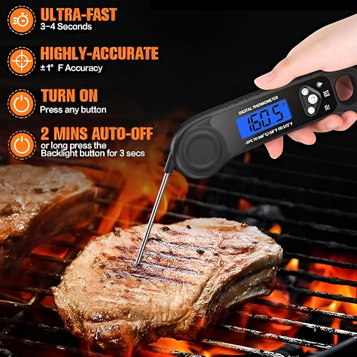 Termómetro Digital de Carne AMMZO EK-01 Impermeable 300°C