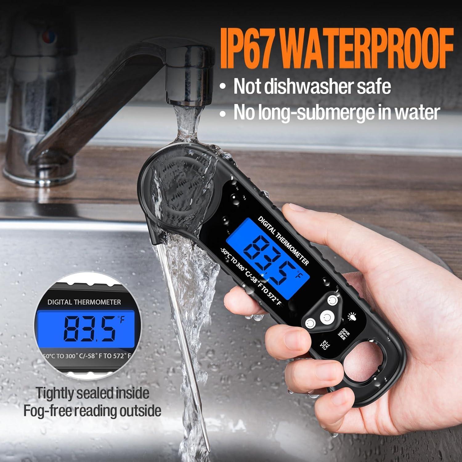 Termómetro Digital de Carne AMMZO EK-01 Impermeable 300°C