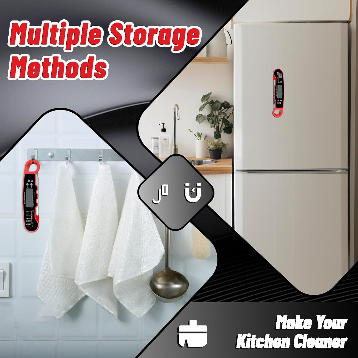 Termómetro Digital de Carne PAWPRO IP67 12.7cm Rojo