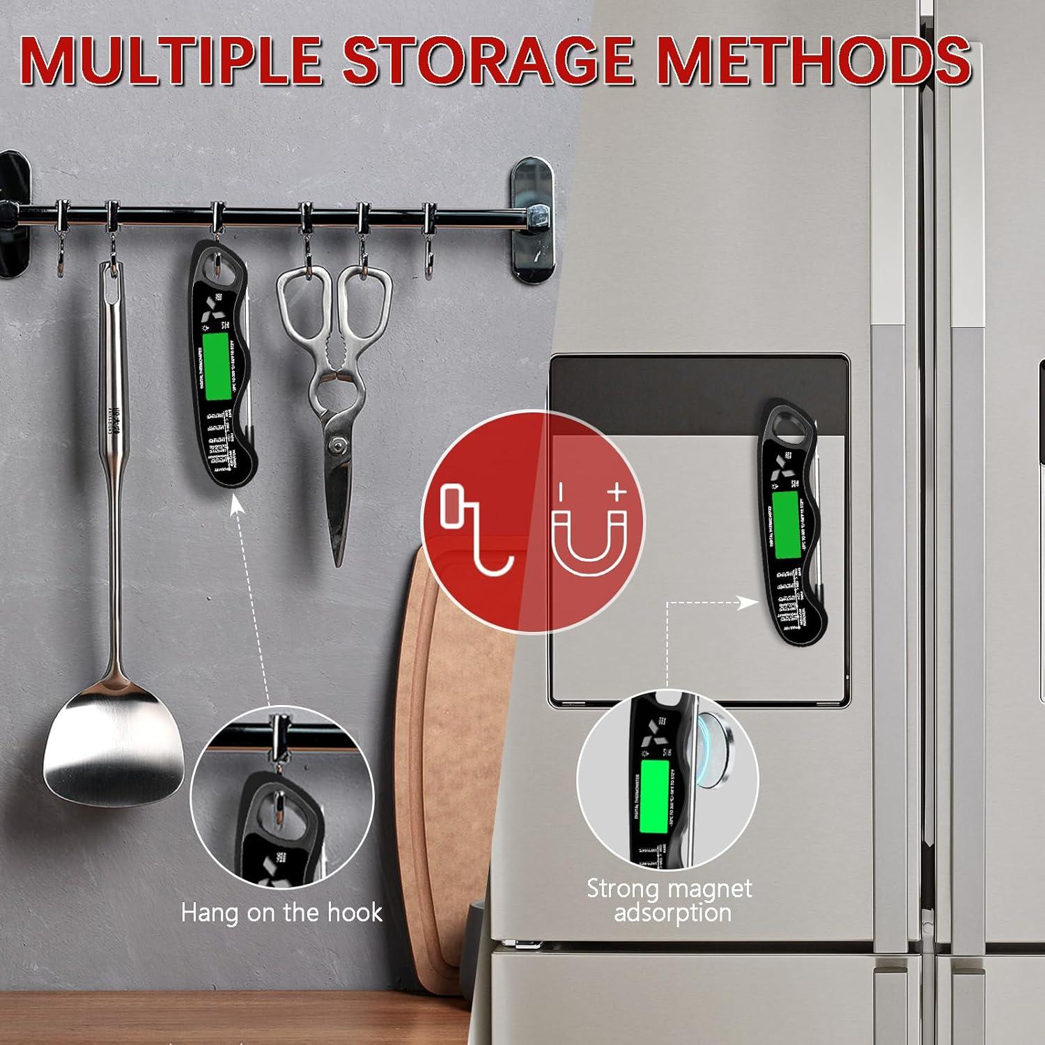 Termómetro Digital de Cocina Giftsfaloy IP67 16.5cm Negro