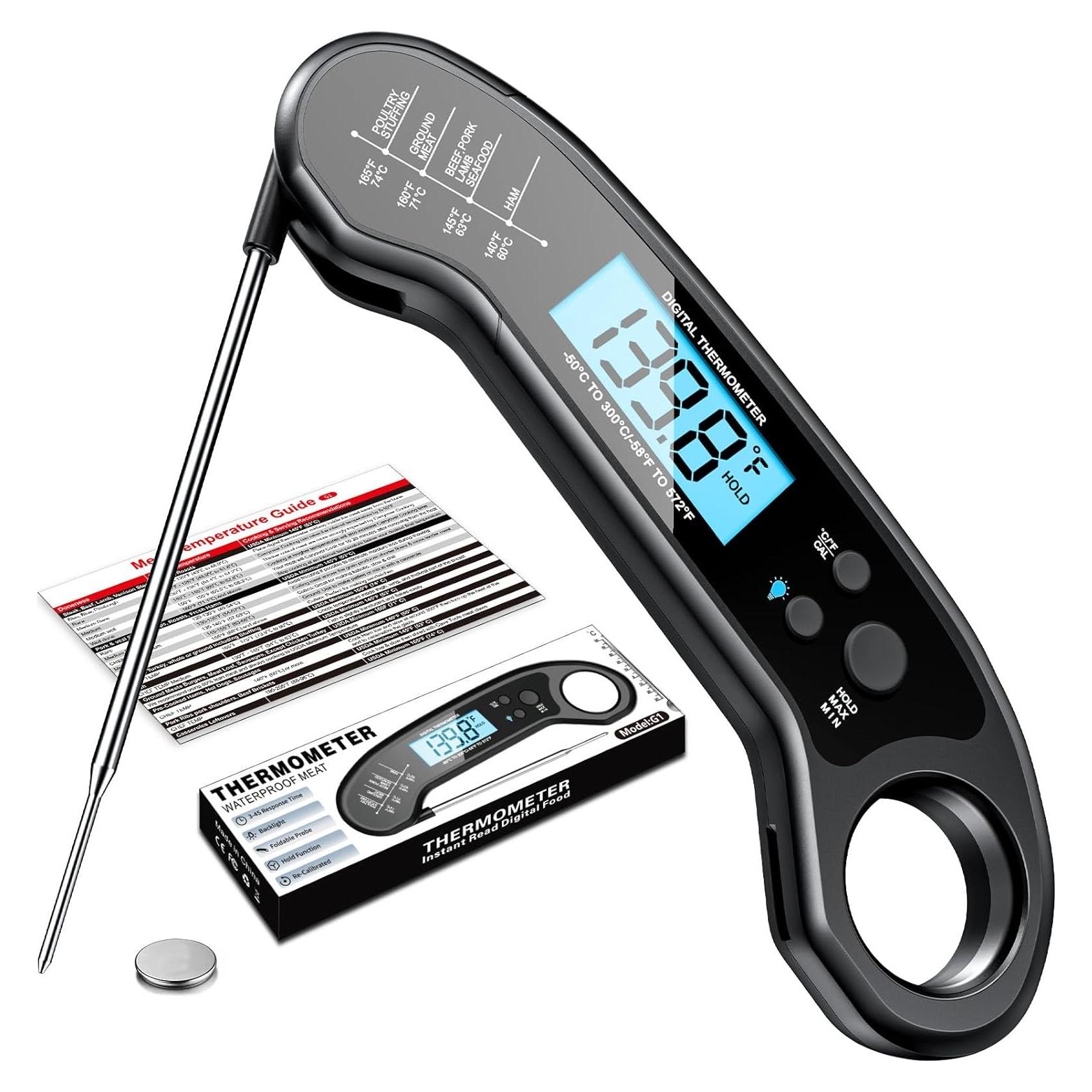 Termómetro Digital de Carne ROOUO G1 Impermeable 300°C