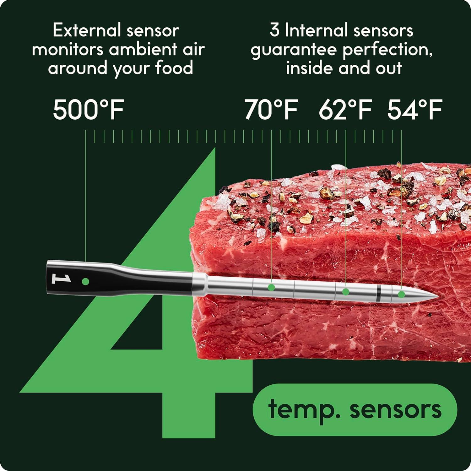 Termómetro de carne inalámbrico CHEF iQ Sense 3 sondas