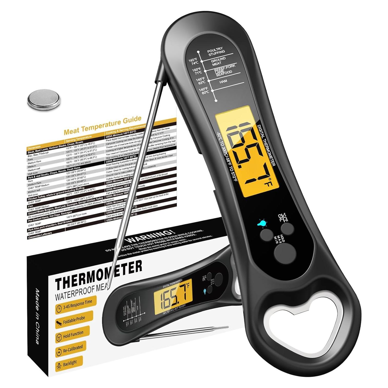 Termómetro Digital de Carne Biison D2 con Abrebotellas