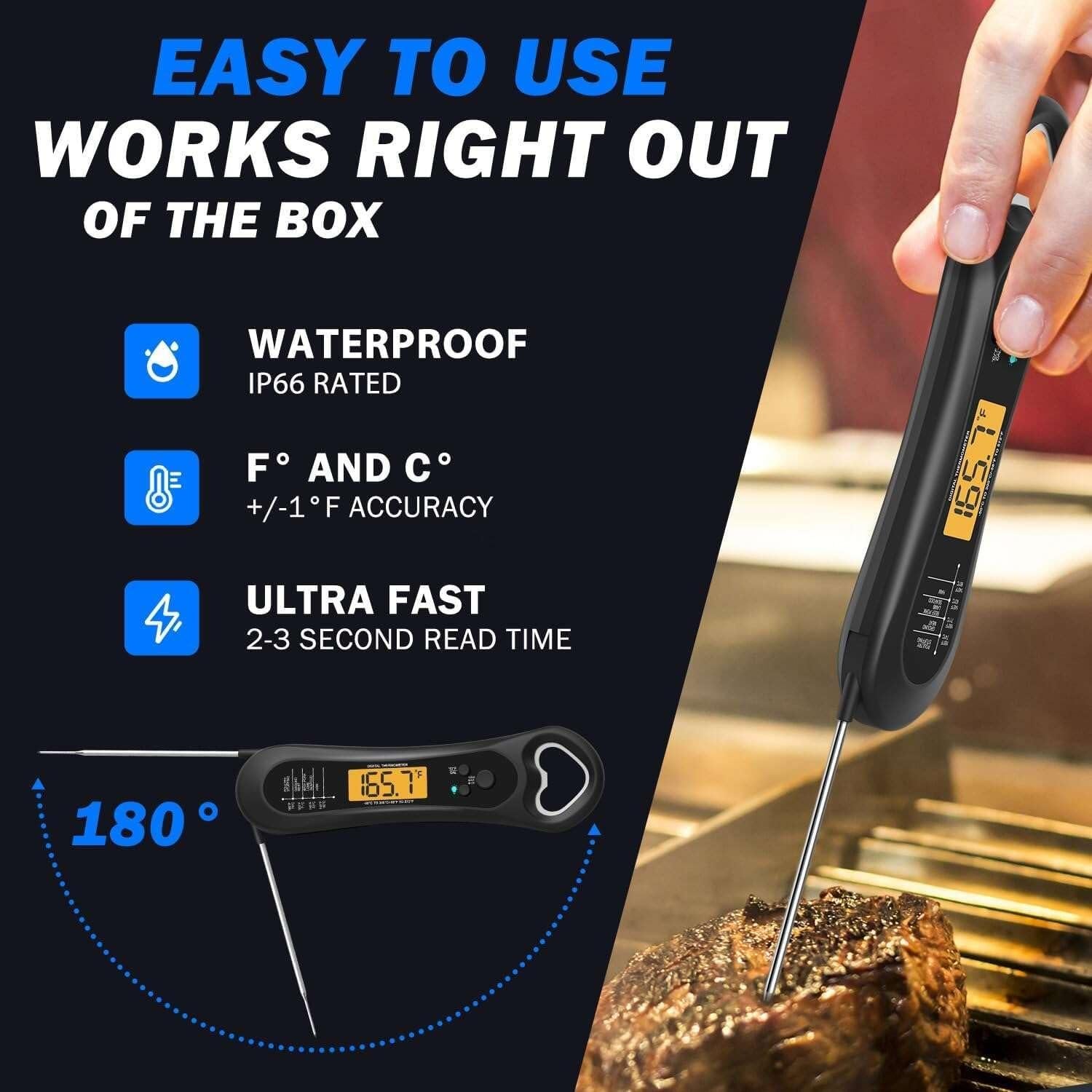 Termómetro Digital de Carne Biison D2 con Abrebotellas