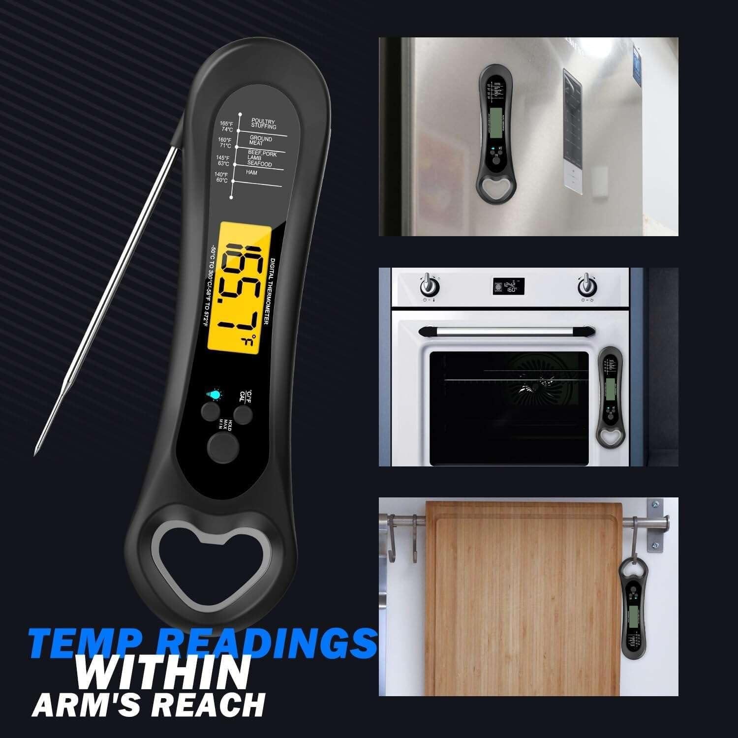 Termómetro Digital de Carne Biison D2 con Abrebotellas