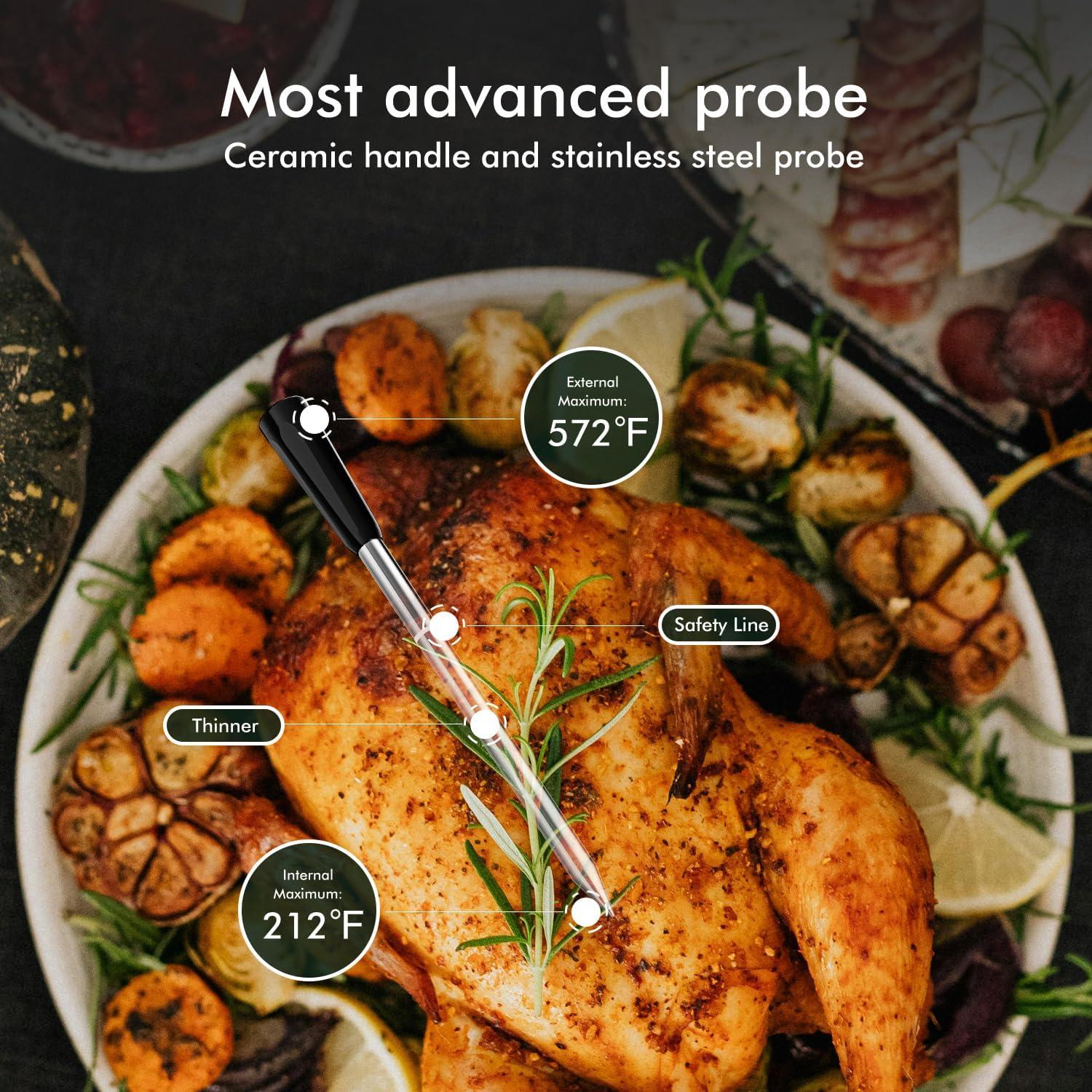 Termómetro de Carne Inalámbrico NIGOGOR FM - Bluetooth, 132m