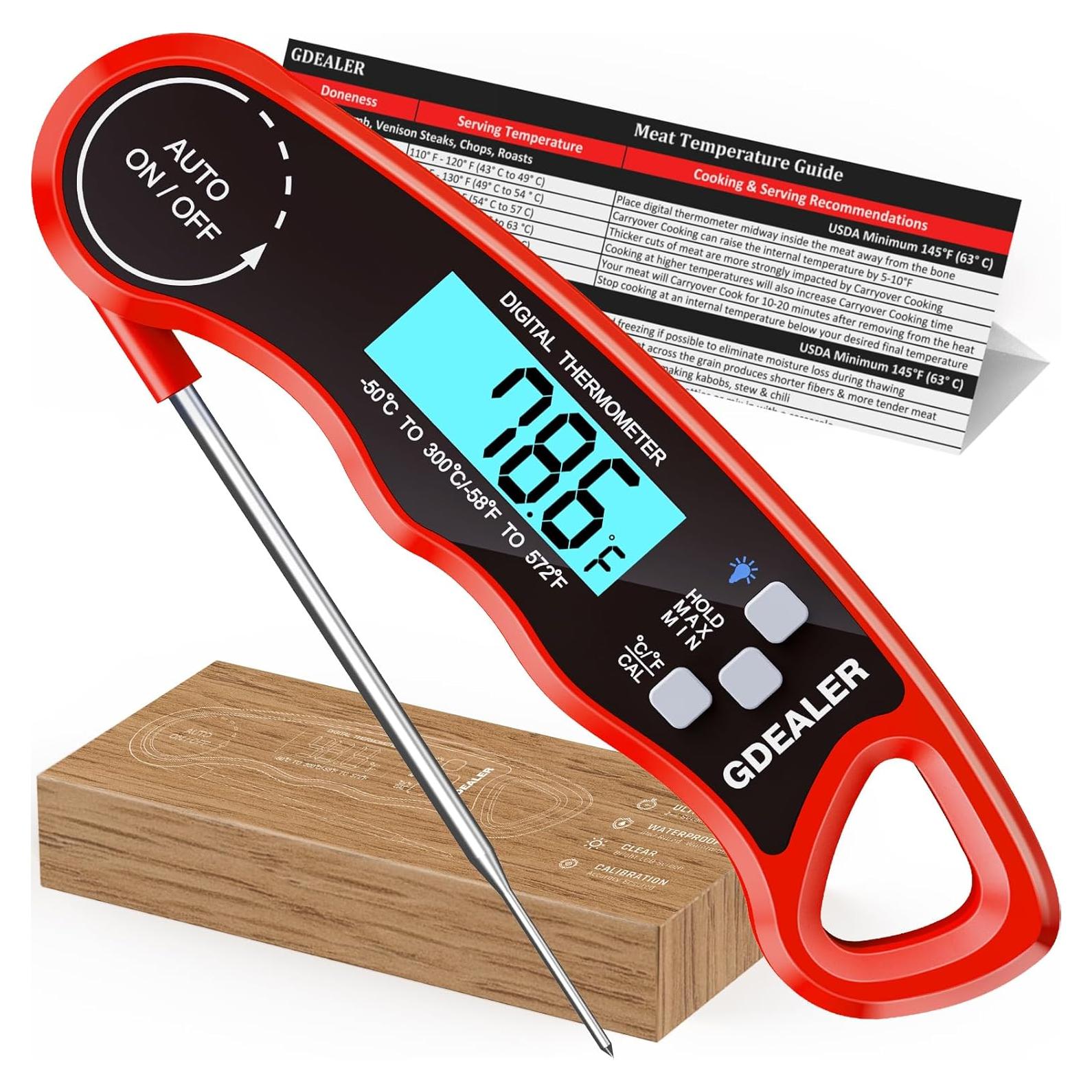 Termómetro Digital de Carne GDEALER Impermeable 11.68 cm