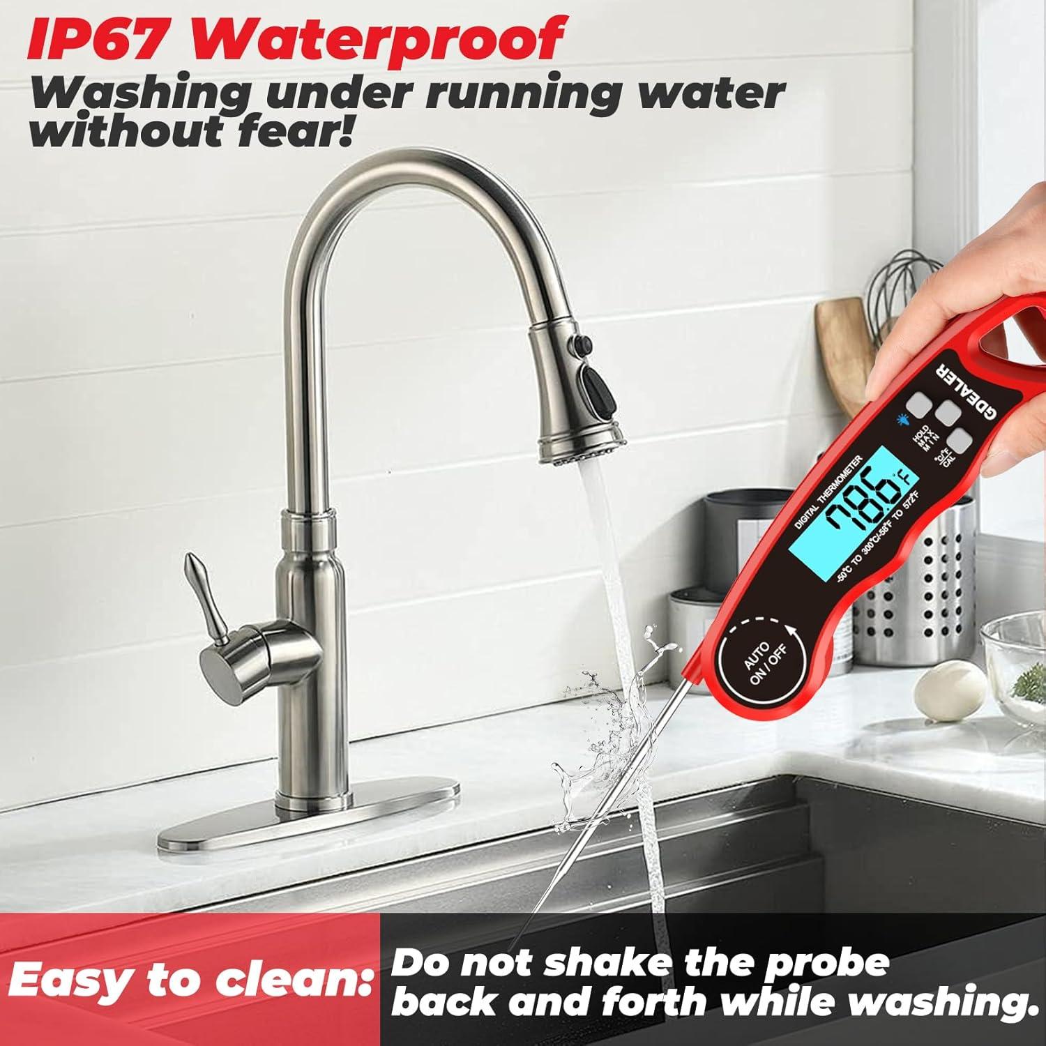 Termómetro Digital de Carne GDEALER Impermeable 11.68 cm