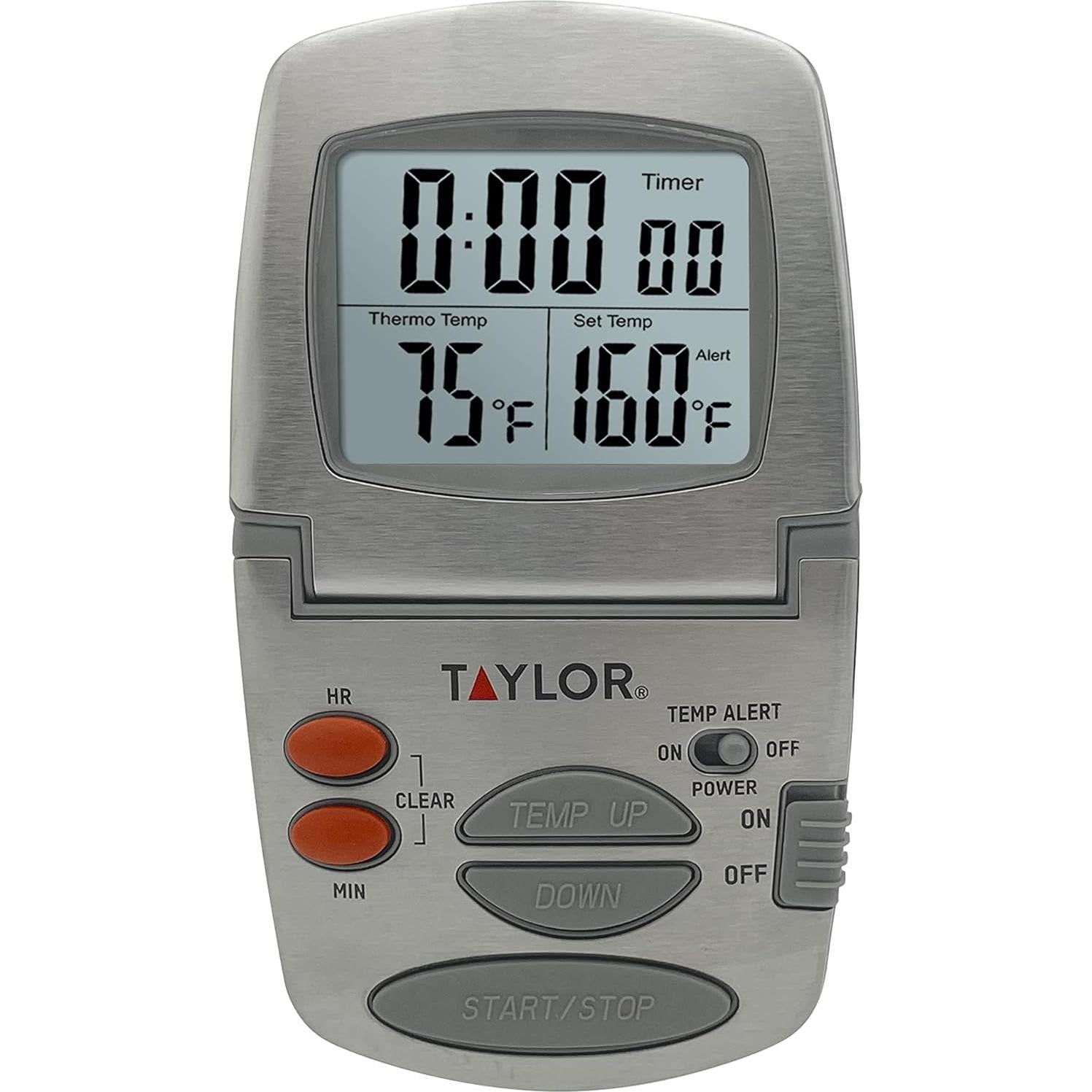 Termómetro Digital de Cocina Taylor 1478 con Sonda y Temporizador