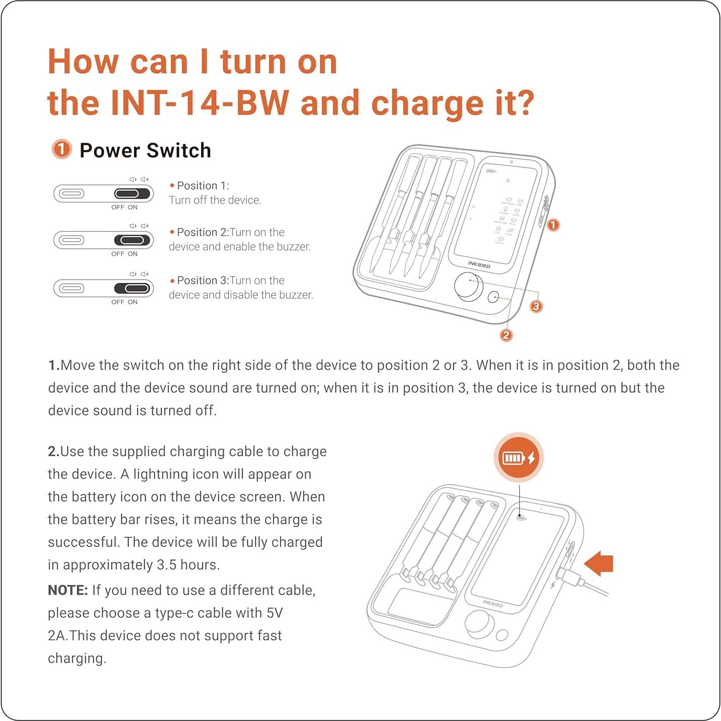 Termómetro de Carne Inalámbrico Inkbird IB-0960-BI-BPUS con 4 Probes