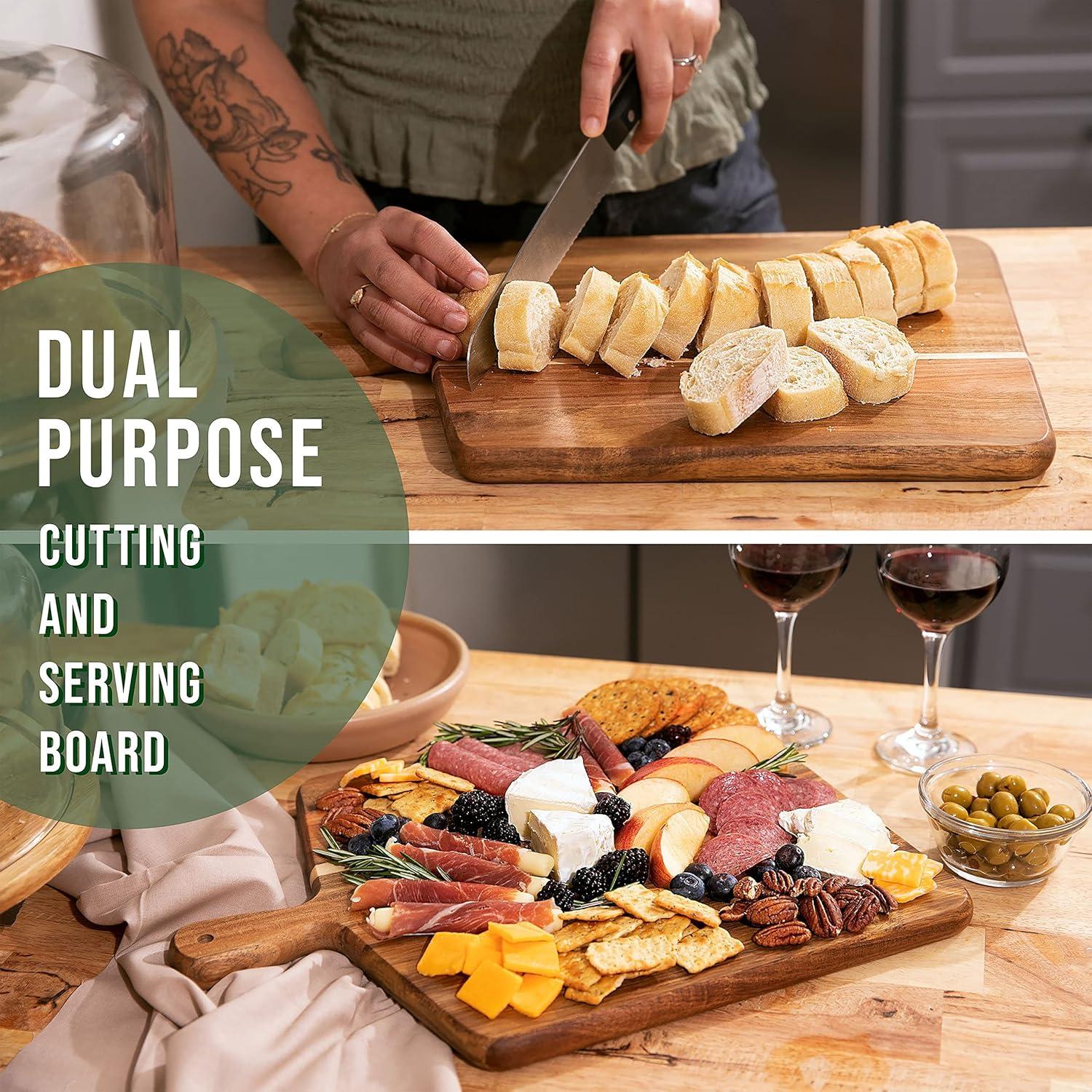 Tabla de Cortar y Servir Home Beets de Acacia 43x33 cm