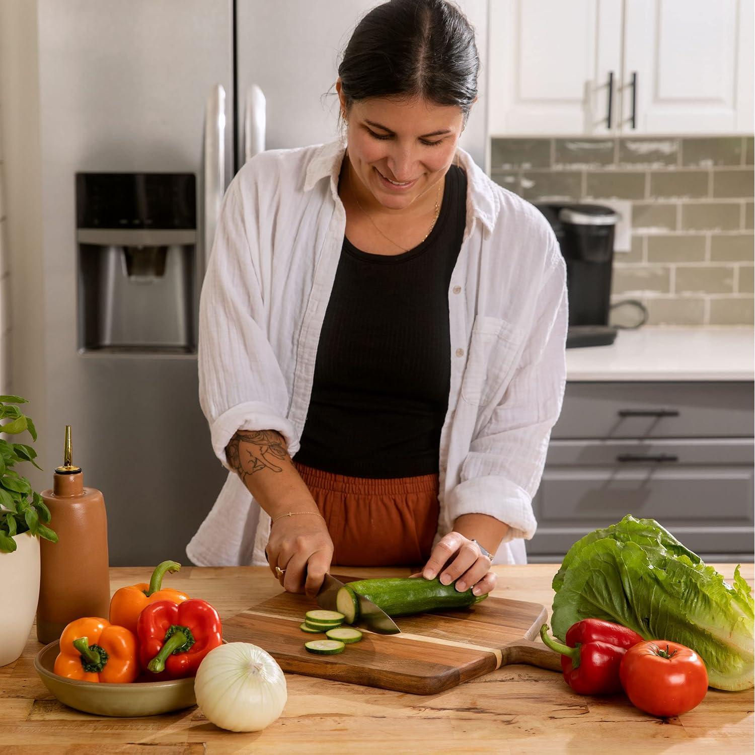 Tabla de Cortar y Servir Home Beets de Acacia 43x33 cm