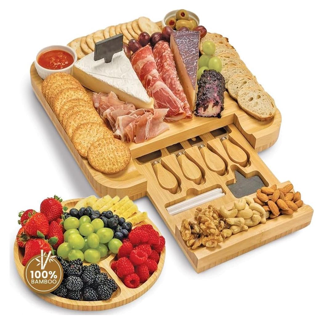Juego de Tabla de Charcutería Leaf & Grain XL con Accesorios