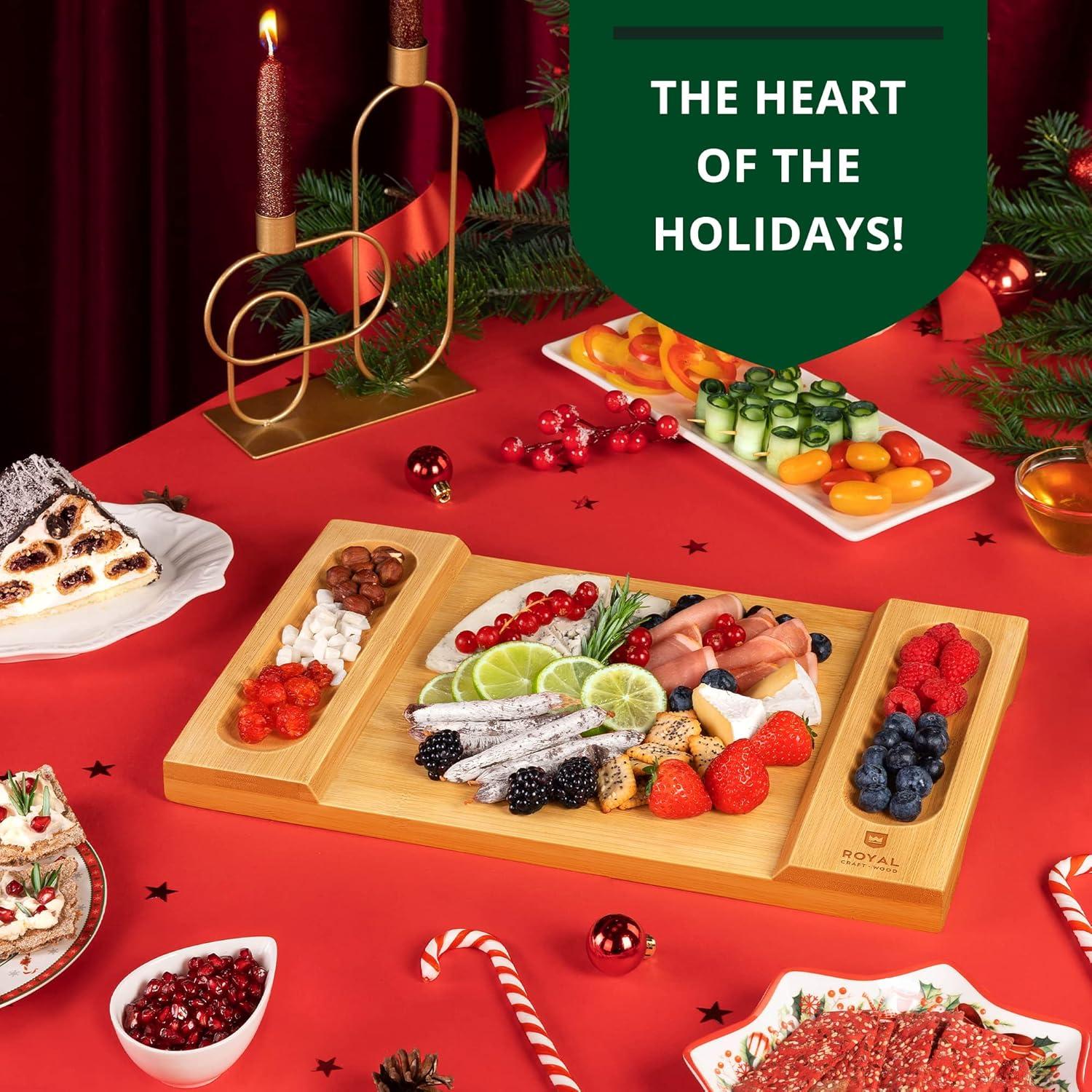 Tabla de Charcutería Royal Craft Wood 45.7x30.5cm Bambú