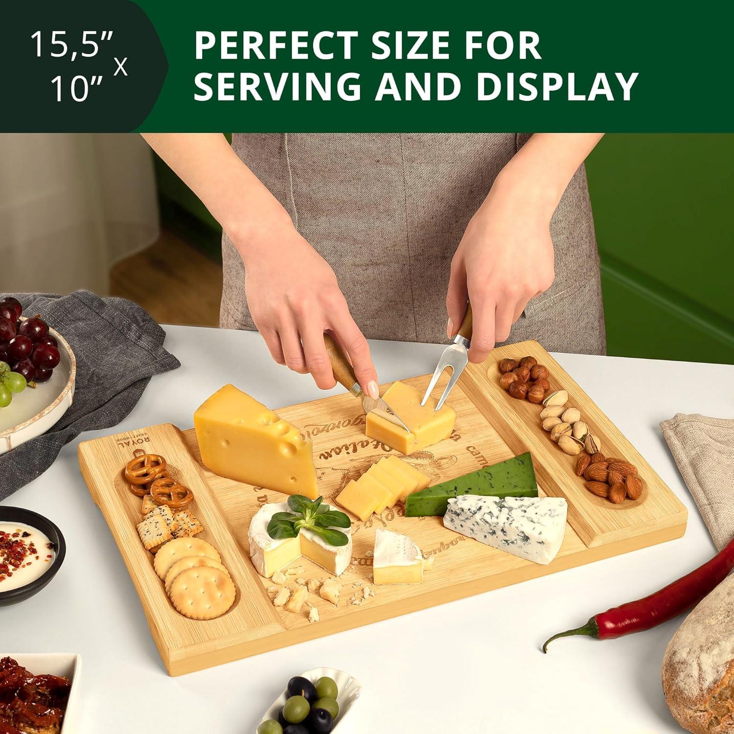 Tabla de Charcutería Royal Craft Wood 45.7x30.5cm Bambú
