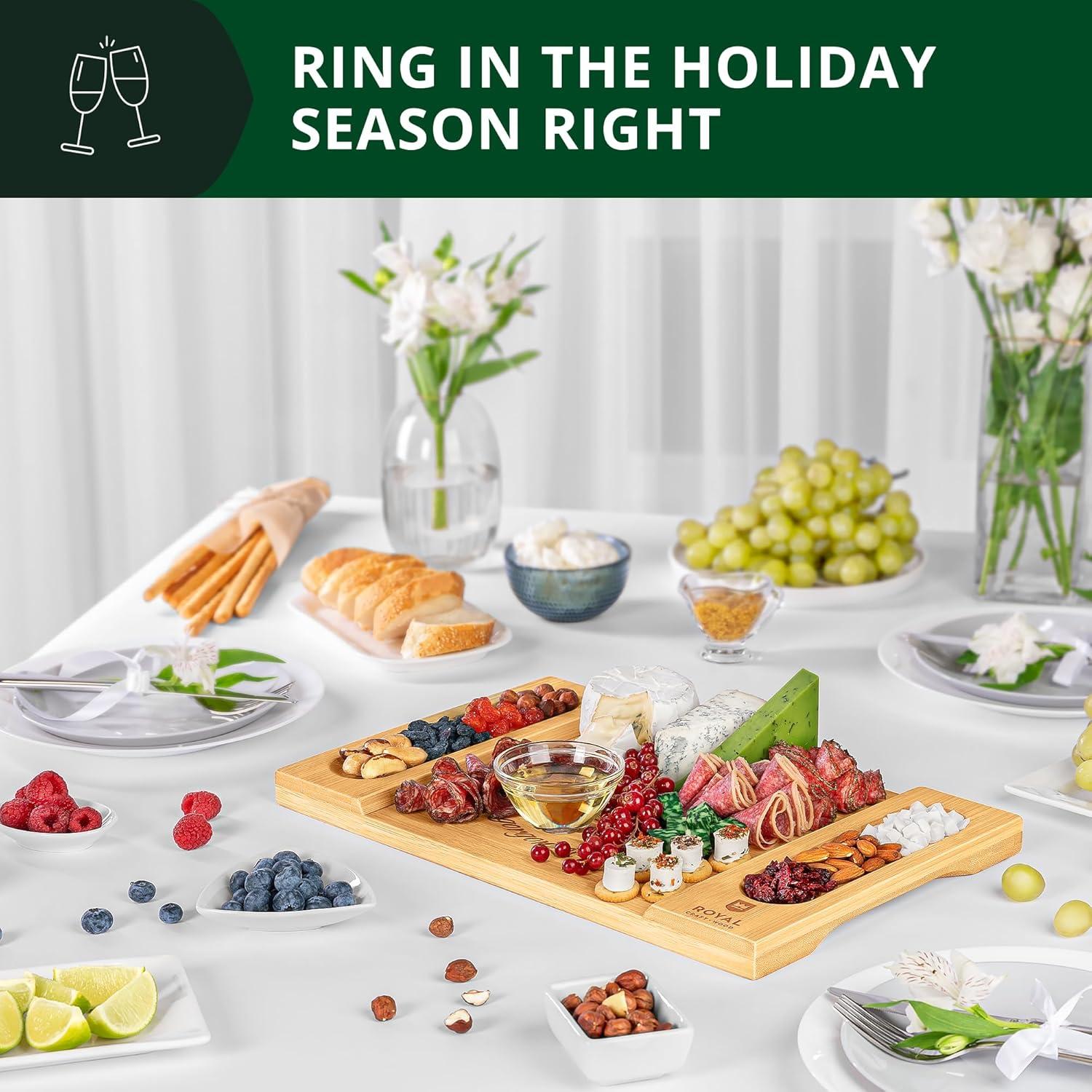 Tabla de Charcutería Royal Craft Wood 45.7x30.5cm Bambú